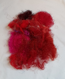 Gerecyclede sari zijdevezels, 10 gram (D)