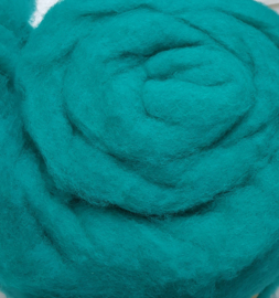 Gekaarde merino Nw-Zeeland BLAUW/GROEN (019)