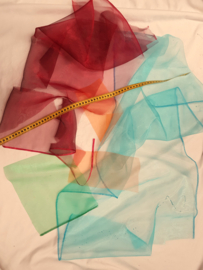 Assorti diverse kleuren organza