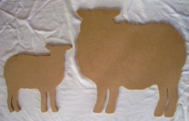 MDF Schapen en lammetjes