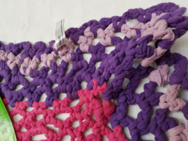 Kleed, gerecyclede textiel, paars/ roze/violet