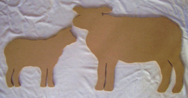 MDF Schapen en lammetjes