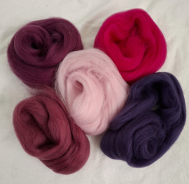 Kleursetje PAARS - ROZE, 50 gram