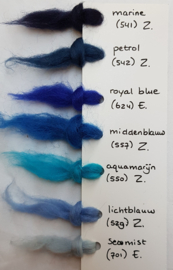Eur. merino, 'ROYAL BLUE' koningsblauw (624) vanaf