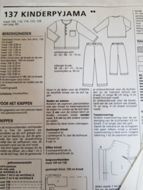 Patroon pyjama mt 110 116 122 128