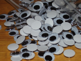 Zelfklevende wiebeloogjes, 14 mm, 10 stuks