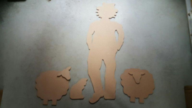 MDF Schapen en lammetjes