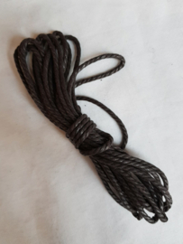 Wax touw, donkerbruin