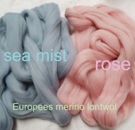 Eur. merino, 'SEA MIST' zacht blauw (701) vanaf