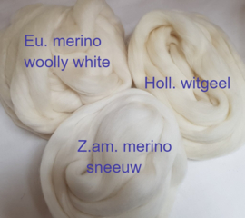 Eur. merino, WOOLLY WHITE, wolwit, (634) vanaf