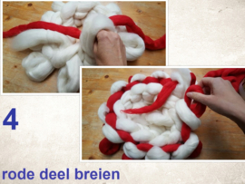 WINTER; Theemuts breien, kerstmuts, xxl breien, handbreien