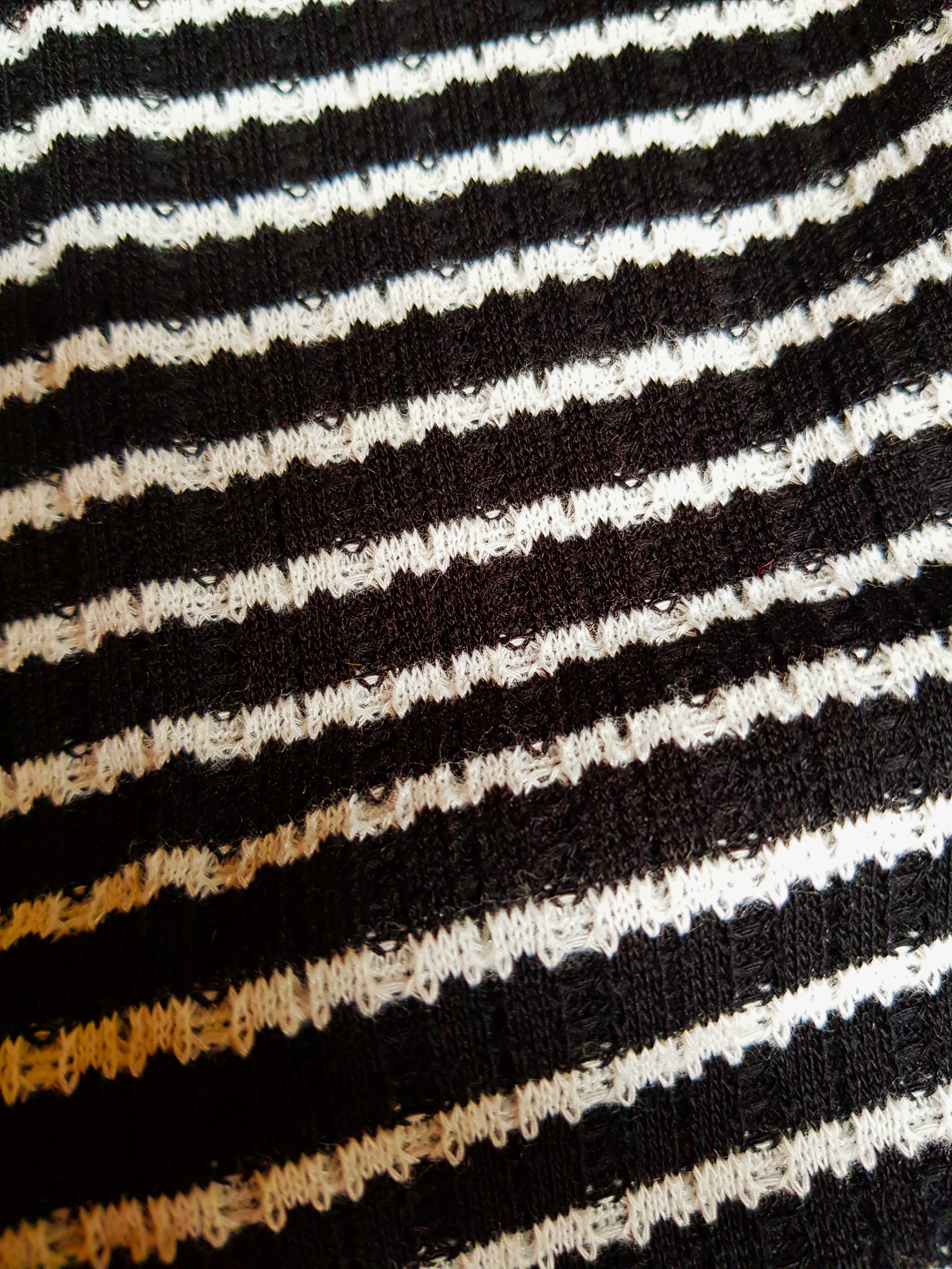 Zwart wit gestreept, stretch, 2 m breed (DVS)