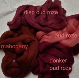 Eur. merino, 'MAHOGANY' warm donkerbruin (617) vanaf