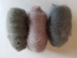 Gekaarde wol assorti mist (nr 713)
