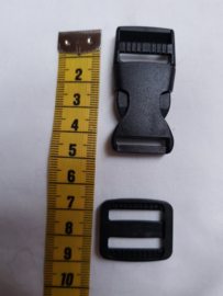 Clipsluiting, kliksluiting, klikgesp 50 x 20 mm
