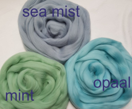 Eur. merino, 'SEA MIST' zacht blauw (701) vanaf