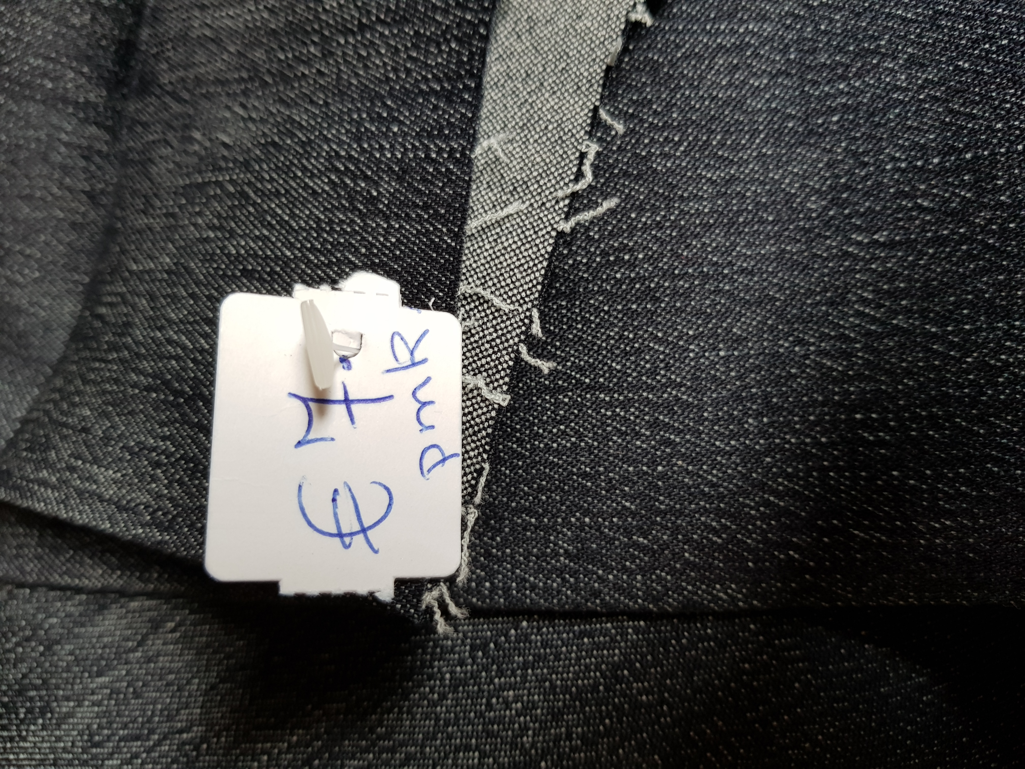 jeans antraciet zwart wit (JJK) max 4,5 meter, vanaf