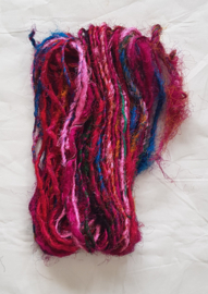 Gerecyclede zijdevezels, gesponnen, 46 g