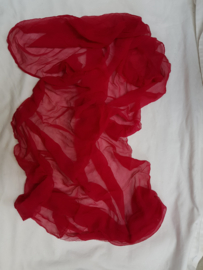 Zijden textiel, dieproze, 150x75 cm (drz)