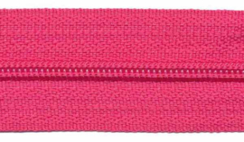 Ritsen van de rol maat 5, spiraalrits, fuchsia