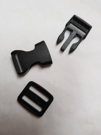 Clipsluiting, kliksluiting, klikgesp 50 x 20 mm