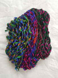 Gerecyclede zijdevezels, gesponnen, 45 g