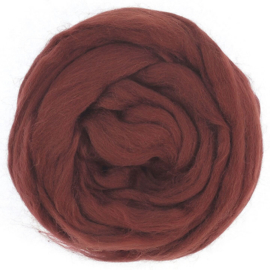 Eur. merino, 'MAHOGANY' warm donkerbruin (617) vanaf