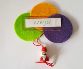 Naambroche geluks-sintje naambadge sinterklaas