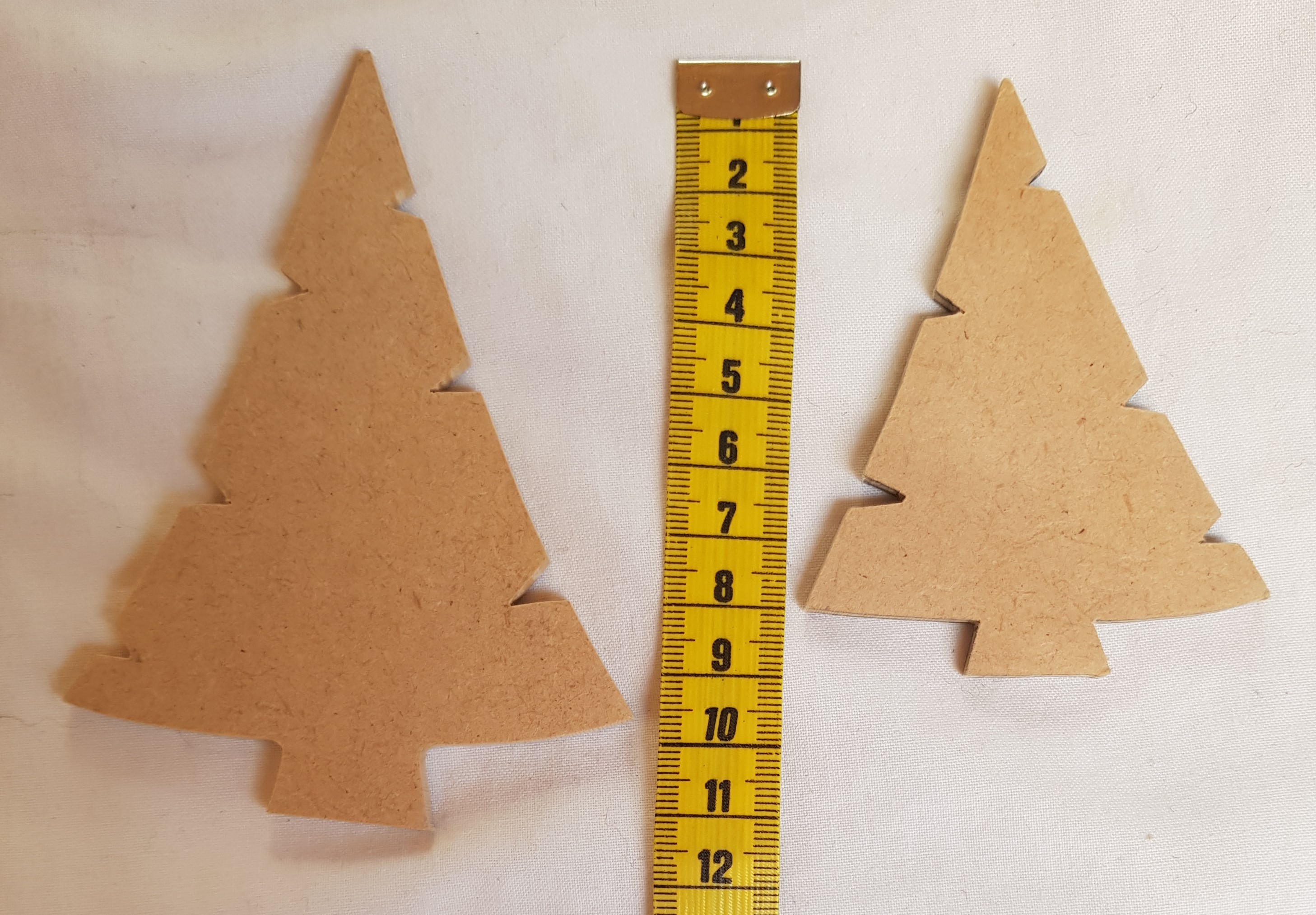 MDF dennenboompjes kerstboom 4 mm