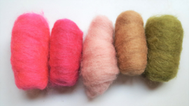 Gekaarde wol assorti zomerweide (nr 704)