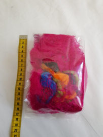 Gerecyclede zijdevezels en merino met moerbeizijde 15 g (mn6)