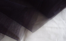 Tule, zwart, 70x145 cm