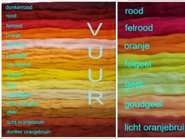 Assorti merino lontwol, VUUR, vanaf