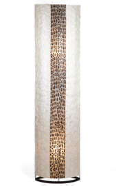 Vloerlamp schelpenlamp bamboe wit ovaal 160cm