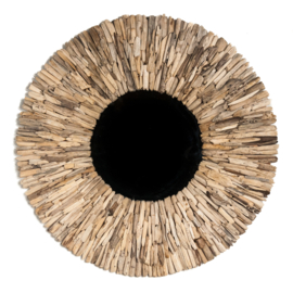 Driftwood ronde spiegel