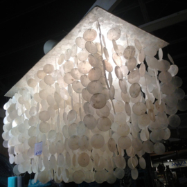 Capiz schelpen hanglamp XL40cmx100cm ~60 lang