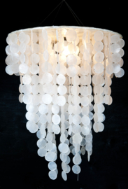 Capiz shell hanging lamp Large 60x80 white