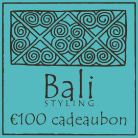 Bali Styling cadeaubon voor 100 euro