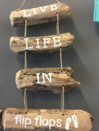 Driftwood text hangers - te leuk en goed kado!