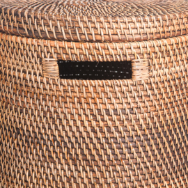 Wasmand keranjang natural burned rotan