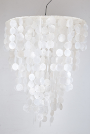 Capiz shell hanging lamp Large 60x80 white