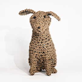 Hondje van touw, zittend 50cm hoog