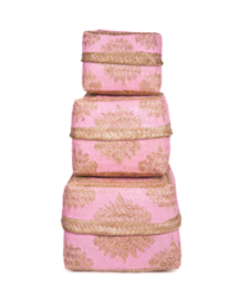 Offerdoos natural (met roze beschilderd)