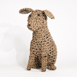 Hondje van touw, zittend 50cm hoog