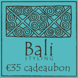 Bali Styling cadeaubon voor 35 euro