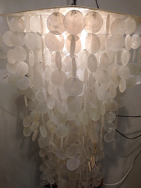 Capiz schelpen hanglamp  40x40x60 wit