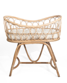 Rotan babybedje wieg Boho