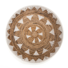 Tafelmand Tali naturel wit waterhyacint/touw