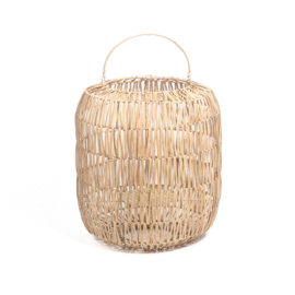 Windlicht Ø40/50cm van natural rotan-schil