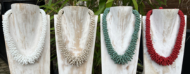 Kraaltjes ketting met gevlochten kringeltjes